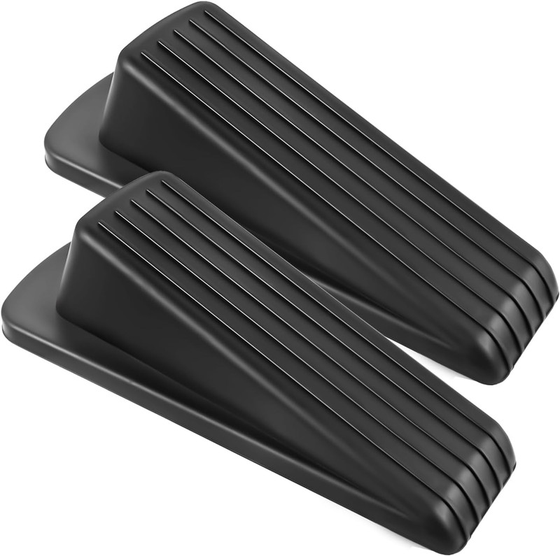 2pcs Door Stoppers for Bottom of Door on Floor,Premium Rubber Door Stopper Wedge gallery