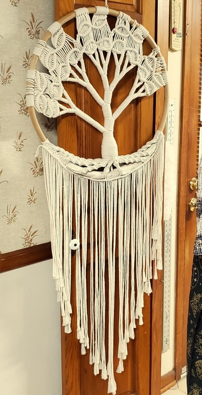 Large Tree of Life Dream Catcher w/ Macrame Design Wall Hanging Home Decor Boho gallery
