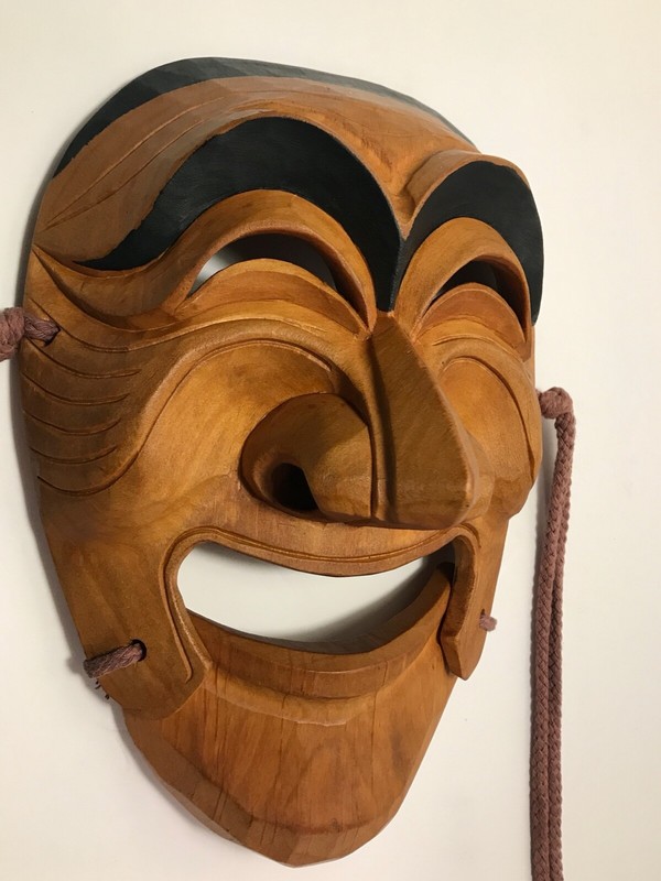 Original Korean Hahoe Talchum Yangban Aristocrat Wooden Real Face Size Mask gallery