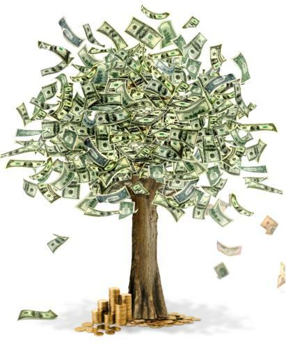MONEY TREE GLOSSY POSTER PICTURE PHOTO PRINT cash 100 dollars bills usd 4207