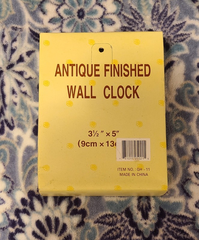 3 1/2" X 5" Sterling Antique Hand Finished Clock New In Original Packaging gallery