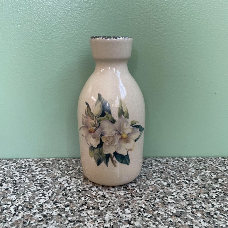Home & Garden Party Ltd Handmade Stoneware Vase with Flowers Sep 2000