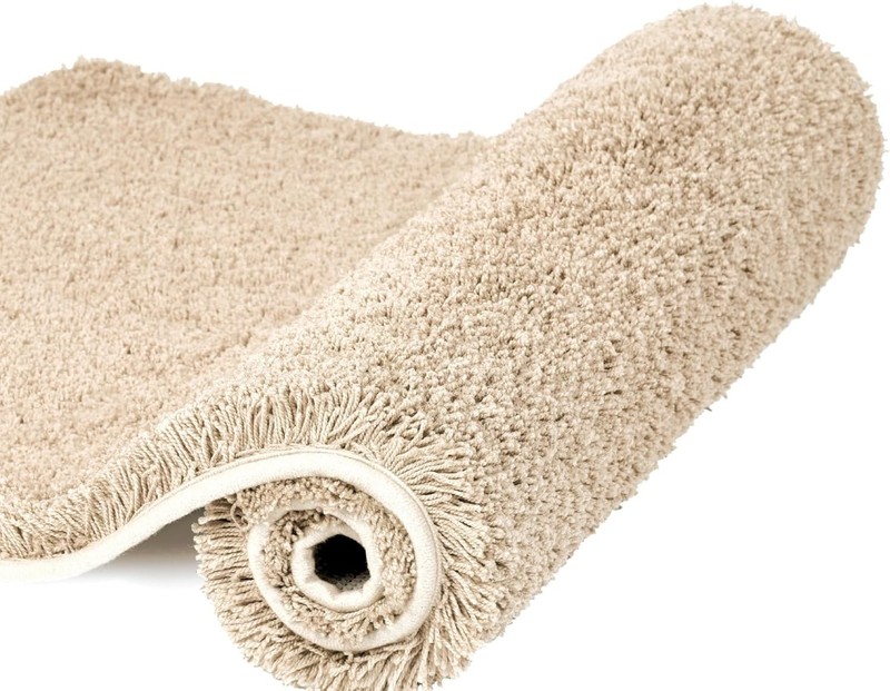 Bath Rug Non Slip Bathroom Mat (20 x 32, Beige) Water Absorbent Soft Shaggy