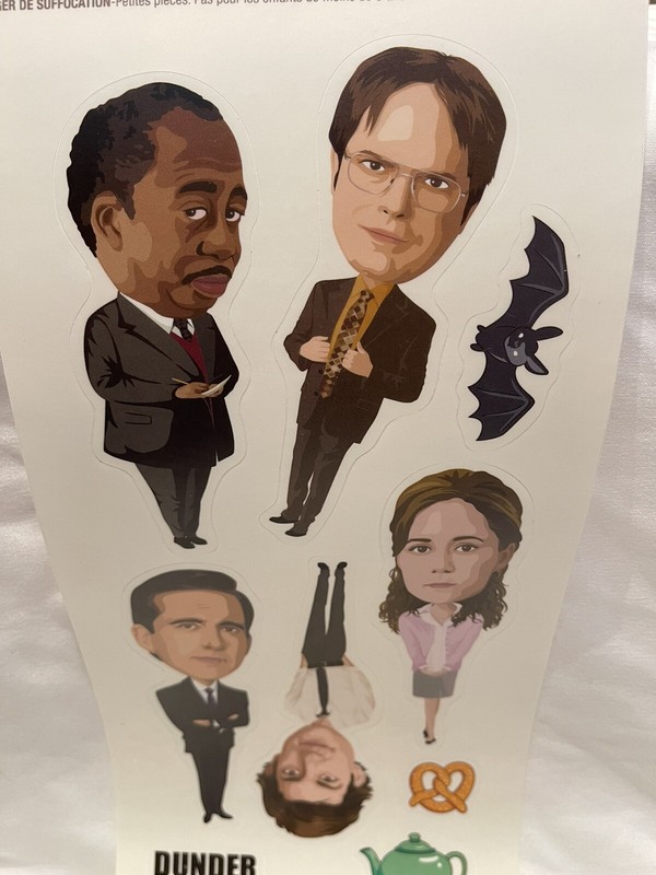 The Office Wall Decor Decals - 10 Wall Decals Michael, Pam, Jim, Dwight - NEW gallery