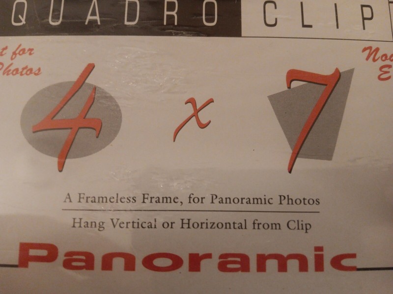 Quadro Clip 4 X 7 Panoramic Frame Easel Included Or Hangs Vertical Or Horizontal gallery