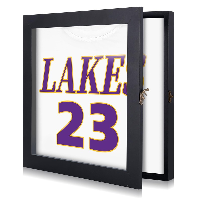 13″ x 13″ T Shirt Frames for Wall Display, Jersey Frame Display Case with UV …