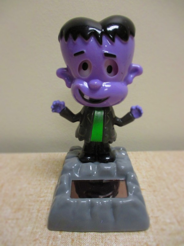 Solar Power Dancing Frankenstein Monster Halloween Sun Bobblehead Desk Window gallery