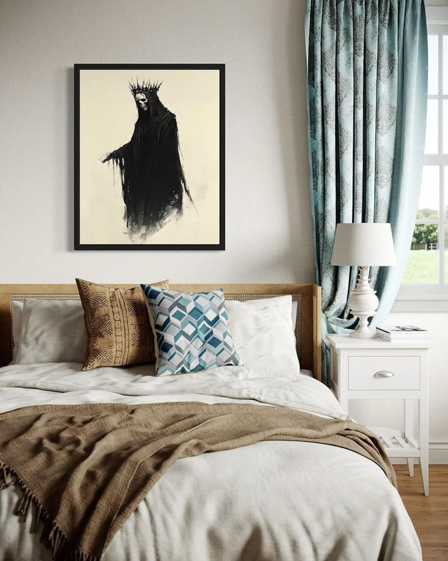 Grim Reaper Poster – Vintage Halloween Gothic Spooky Wall Art Print Decor gallery