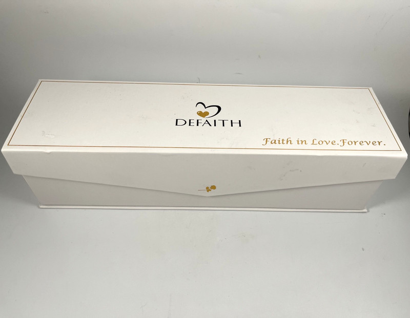 NIB DEFAITH 24K GOLD DIPPED RED WINE ROSE ANNIVERSARY GIFT w/BOX gallery