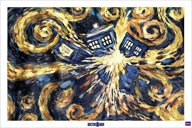 Doctor Who – TV Poster (Van Gogh’s Exploding Tardis) (Dr. Who) (Size: 36″ X 24″)