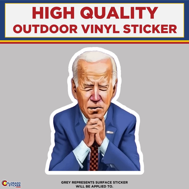 Joe Biden Sleeping, High Quality Vinyl Stickers