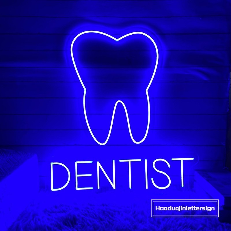 Custom Tooth LED Neon Sign Dental Office Decor Wall Sign Business Sign gallery
