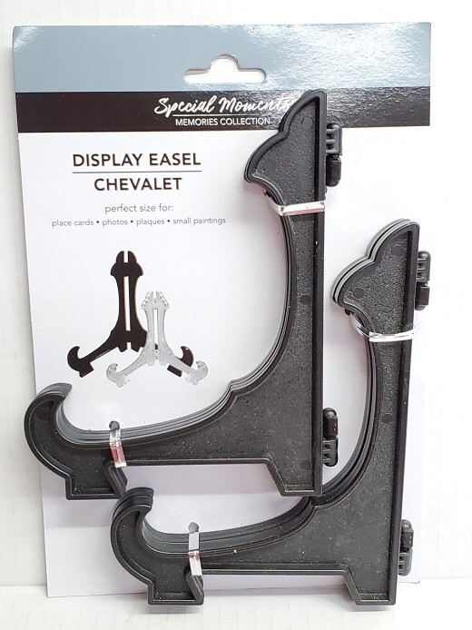 5-5/8″ H Display Easel Holder Black Paintings Photos Placques Chevalet Decor