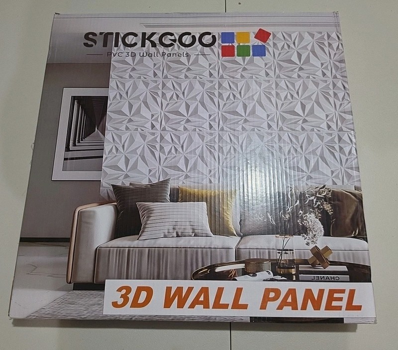 3D PVC Wave Wall Panels Metallic Silver Accent Tiles Decor 12 Pack gallery
