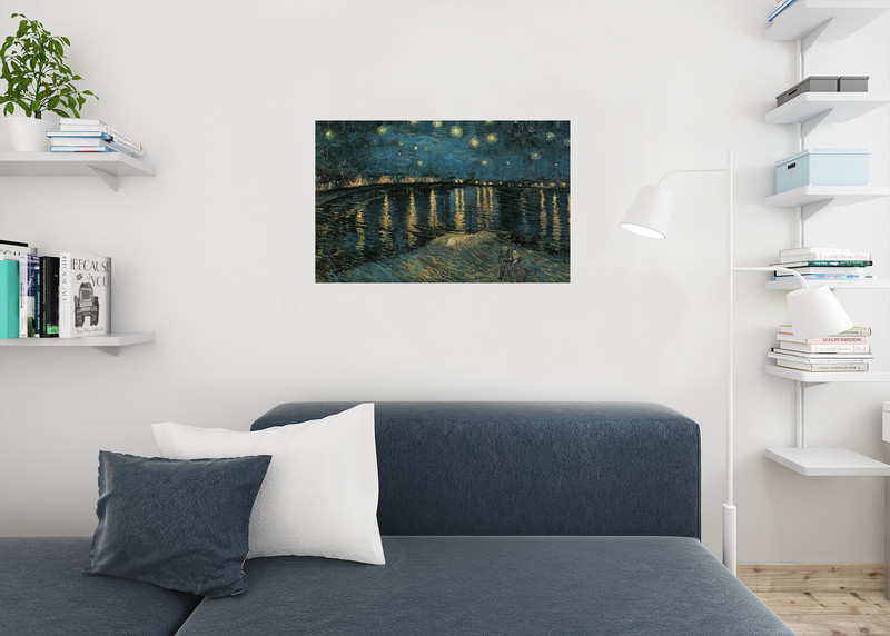 Vincent van Gogh Starry Night Over the Rhone 1888 Painting Art Poster 36x24 gallery