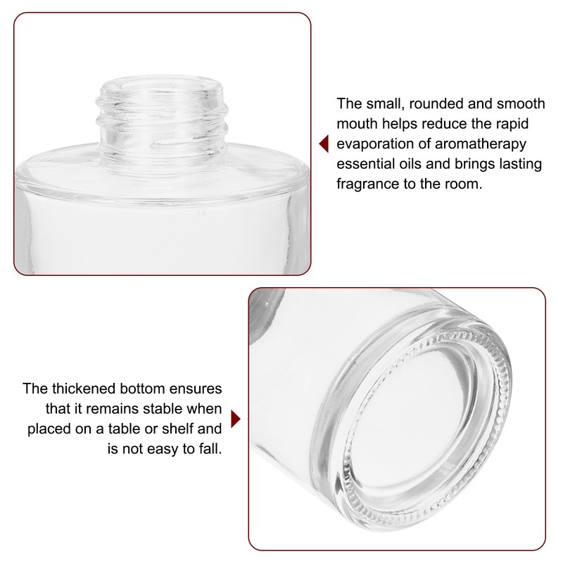 150ml/5oz Empty Glass Diffuser Bottle 3.7"x2.6" Fragrance Accessories 2pcs gallery