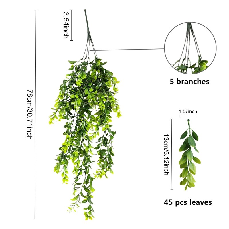Artificial Plant, 3pcs Set imitating Green wall Hanging, UV Resistant False F... gallery