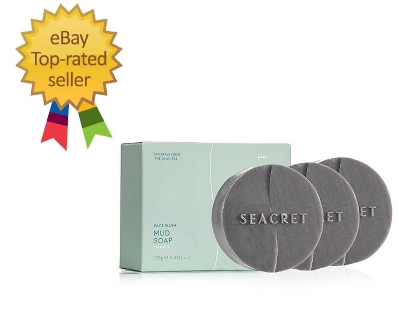 MUD SOAP BAR: All-Natural Black Mud Bar Soap, 3 Count (Pack of 1)
