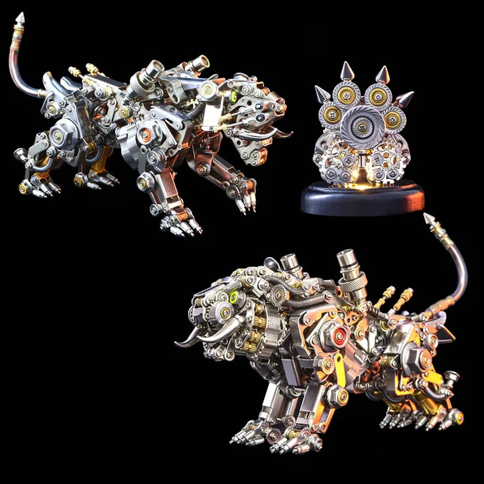 Premium 3D Metal Puzzle Bengal Tiger Model with 700 Parts Advanced DIY Puzzle