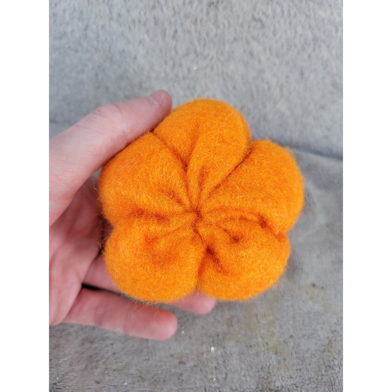Handmade Felted Wool Pumpkin Fall Autumn Decor Tabletop Accent gallery