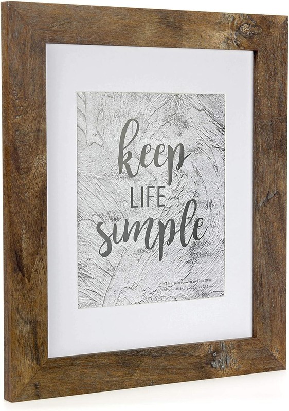 Rustic Brown 11X14 Picture Frame Wide Molding – Wall Mounting Material Included…