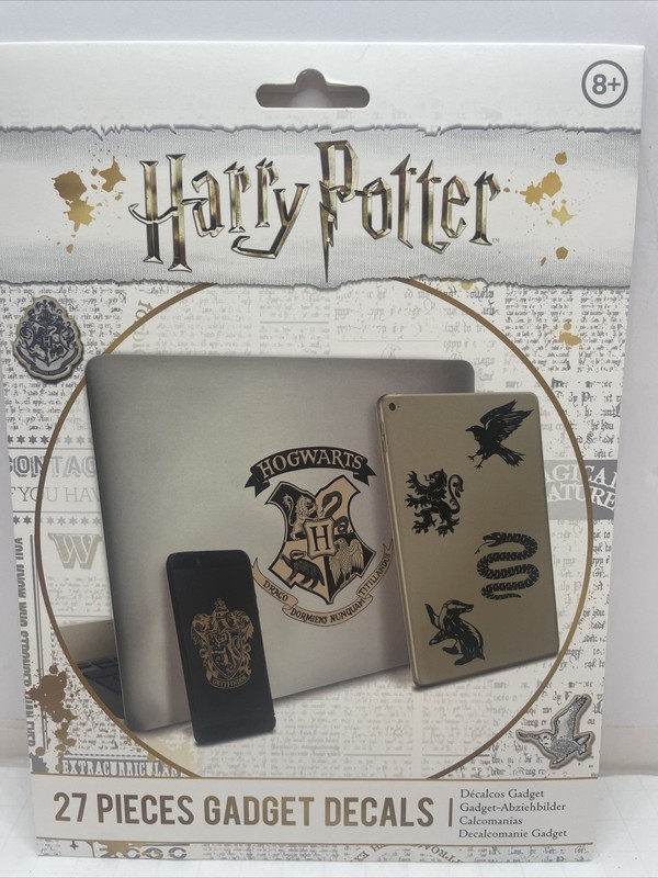 Harry Potter Gadget Decals ~ 27 Reusable, Waterproof Stickers ~ Paladone ~ NEW