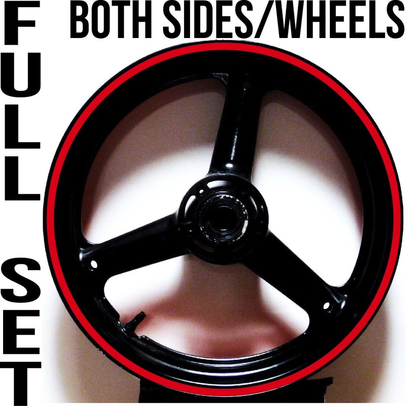 3M REFLECTIVE RIM STRIPES WHEEL DECALS TAPE STICKERS MOTORCYCLE CAR for 16″ RIMS