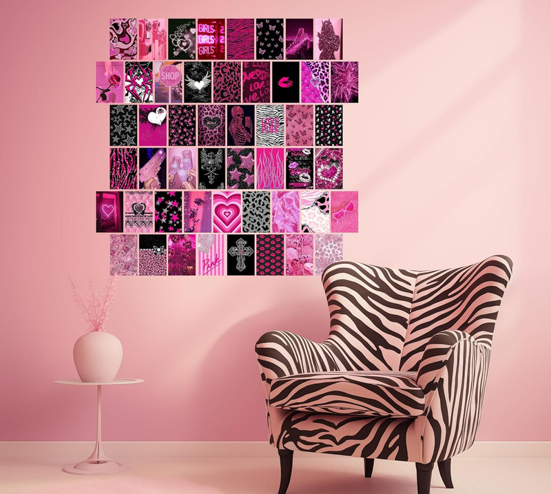 Mcbling Room Decor Aesthetic Wall Collage Kit, Trashy Y2K Posters for Girls Bedr gallery