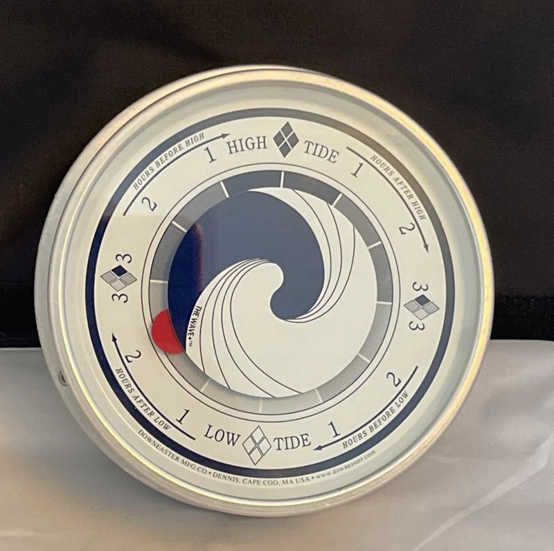 CAPECOD Downeaster “THE WAVE” WIND & WEATHER INDICATOR Medallion Tide Clock 3088