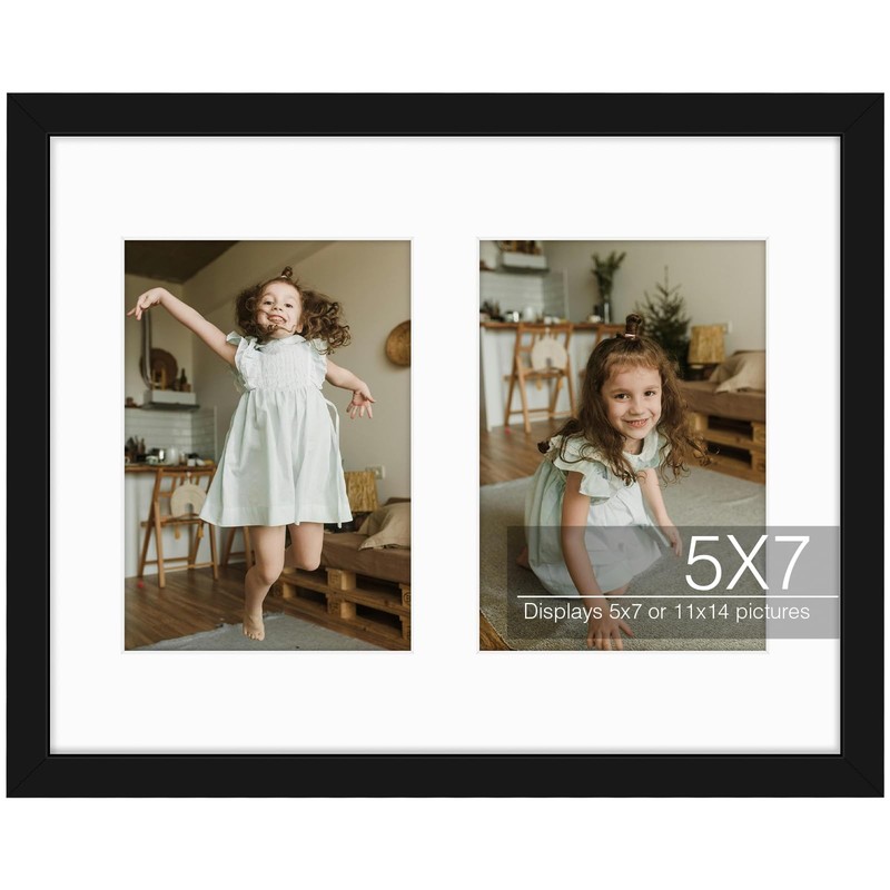 Golden State Art, 11×14 Black Photo Wood Collage Frame with 1 Pack,