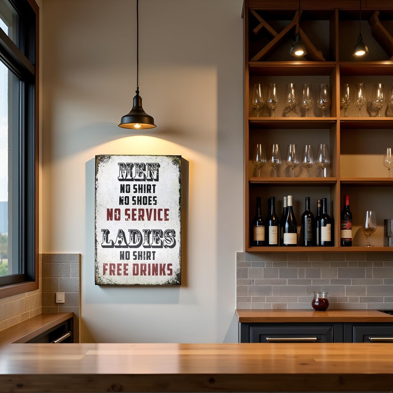 Beer Alcohol Free Drinks Funny Tin Sign Bar Pub Diner Cafe Wall Decor Home De... gallery