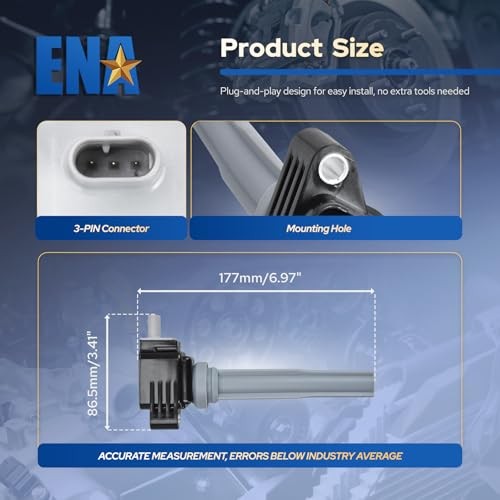 ENA Set of 6 Ignition Coil Compatible with Ford Lincoln Edge F-150 Fusion gallery