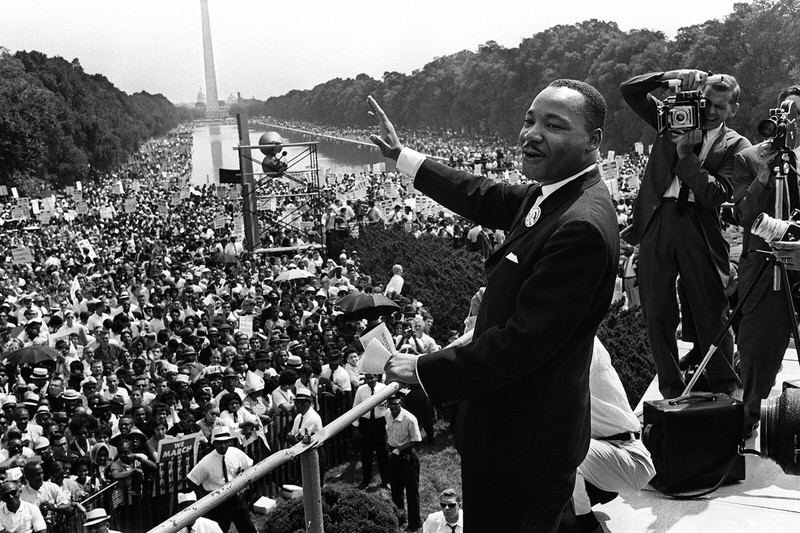 Dr. Martin Luther King Jr. w/ Crowd POSTER PICTURE PHOTO African American Black