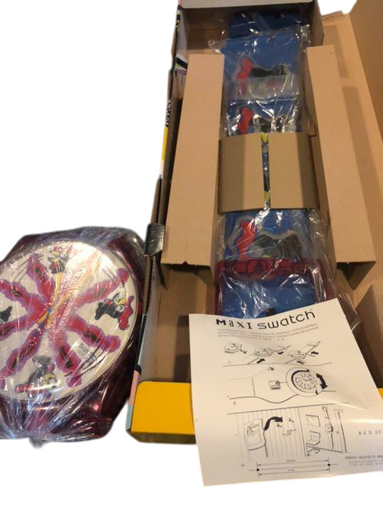 MAXI SWATCH 1991 Chitchrich Wall Clock Made in Switzerland With Box