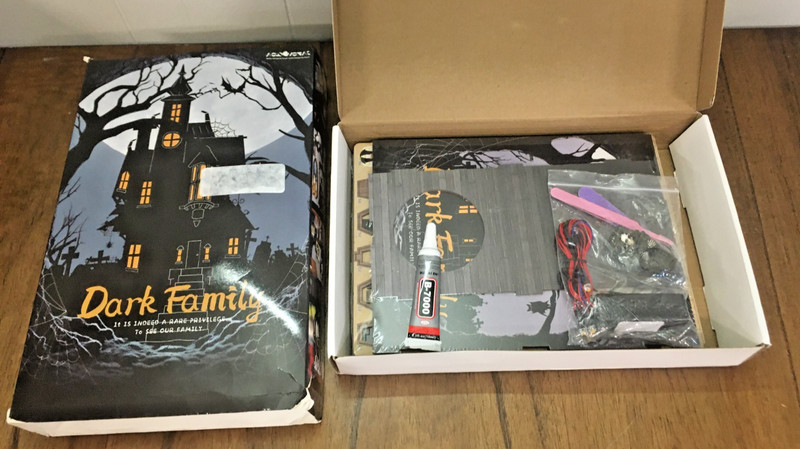 NEW Book Nook Kit DIY Wooden Puzzle Wednesday Halloween Bookshelf