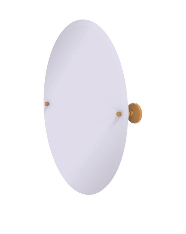 Allied Brass PMC-91-GLY Frameless Oval Tilt Mirror with Beveled Edge