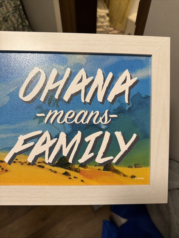 Lilo & Stitch Sign Ohana Means Family Wooden Wall Decor Art gallery