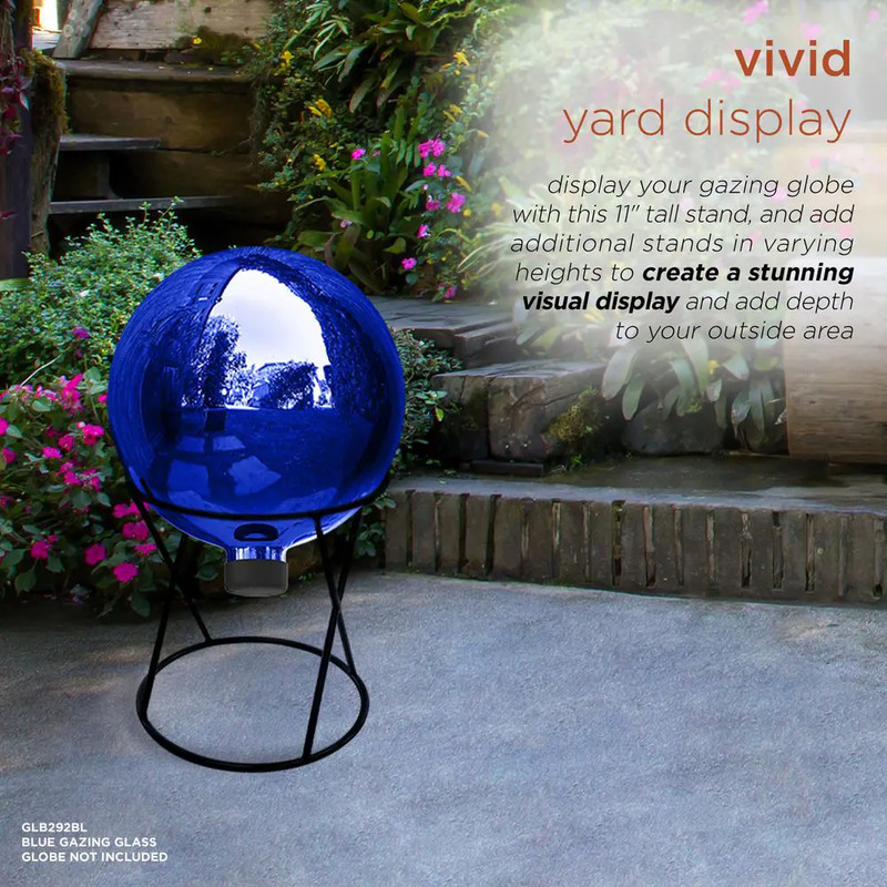 11 In. Tall Indoor/Outdoor Metal Gazing Globe Display Stand gallery