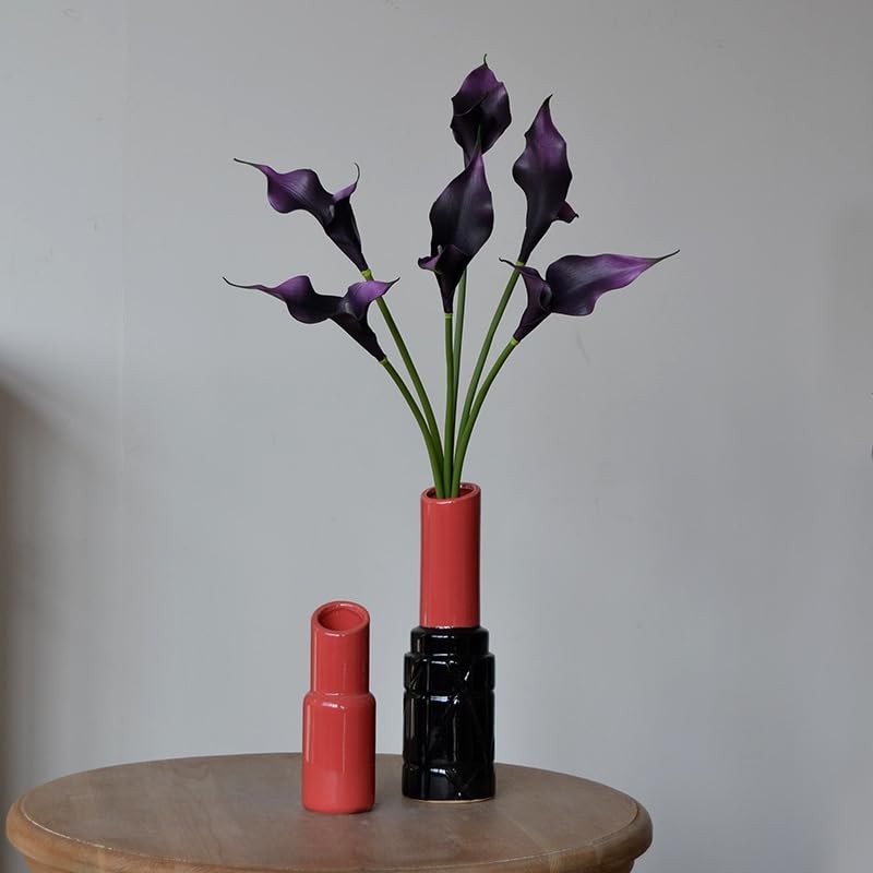 6 Pieces Calla Lily Artificial Flowers,Real Touch Latex Flowers,Long Stem Art... gallery