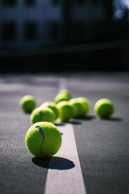 Tennis Balls Sporting Goods Sports Painting Print Wall Art Home – POSTER 20×30