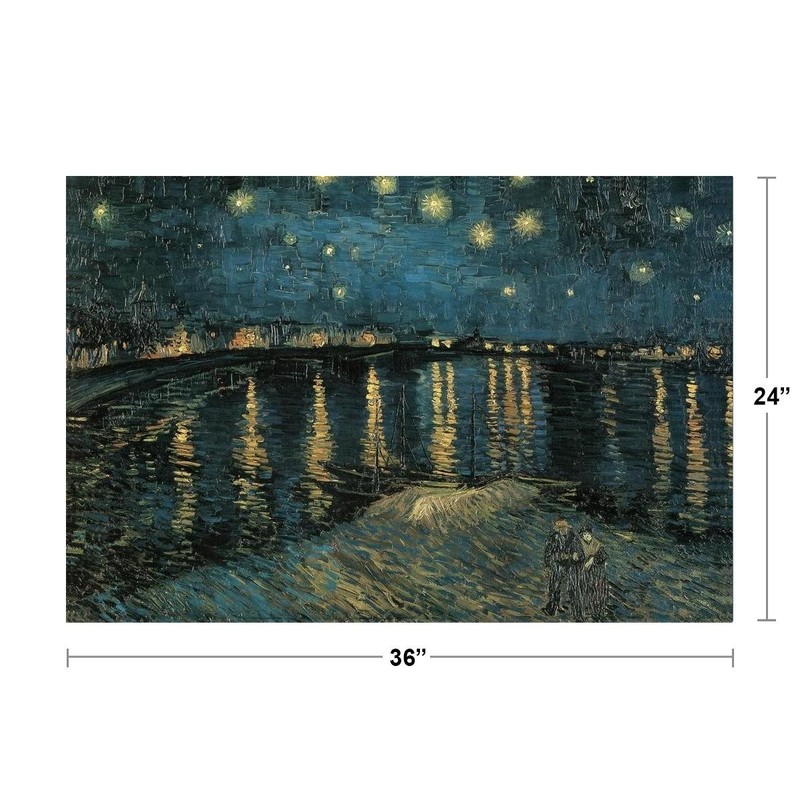 Vincent van Gogh Starry Night Over the Rhone 1888 Painting Art Poster 36x24 gallery