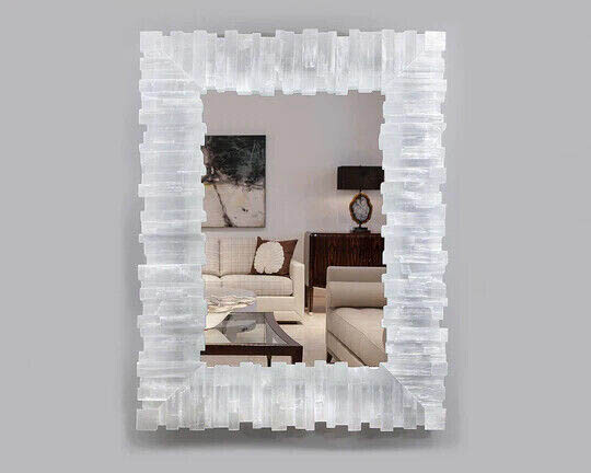 Stunning Mirror, Decorative Mirror Frame, Gemstone Mirror, Crystal Mirror Decor