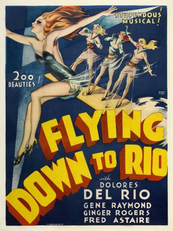 Flying Down to Rio 1933 27″x40″ One Sheet Size Poster Movie 30s Musical