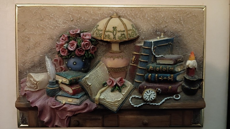 A. Richesco - 3D Decorative Resin Wall Art Plaque, Framed - 8.75" x 6.75" gallery