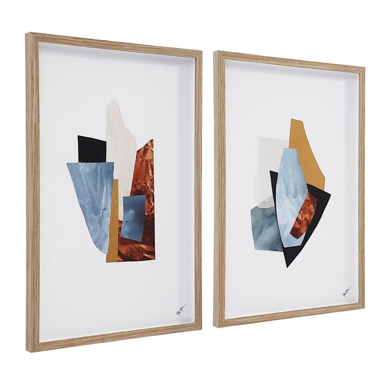 Ren Wil W6738 Odin 36" x 24" Framed Abstract Drawing Print - Set - Multiple gallery