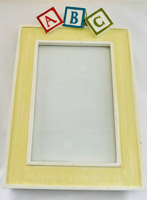 Photo Wood Frame, Glass Picture Frame, Yellow, 3.5 x 5, Portrait, New gallery