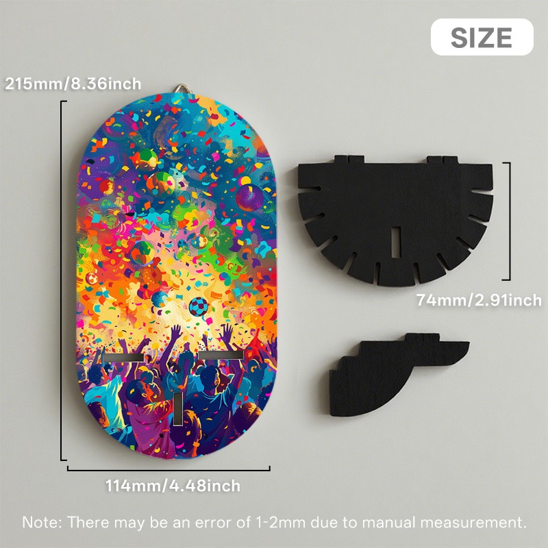 2D Splatter Art Floating Shelves Decorative Wall Shelf Wall Mounted Storage Rack gallery