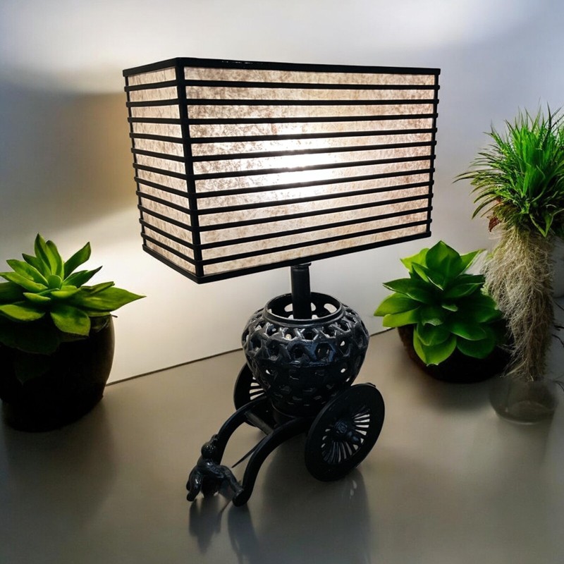 One Of A Kind Hand Crafted Japanese Usabata Planter Table Desk Lamp