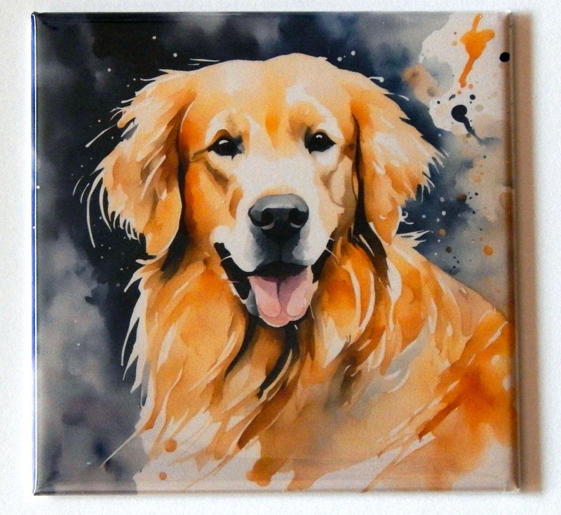 Golden Retriever FRIDGE MAGNET “style A”