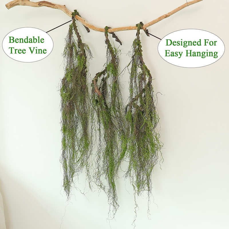 63Inch Realistic Bendable Curly Weeping Willow Branches Tree Vine Swags Wood ... gallery